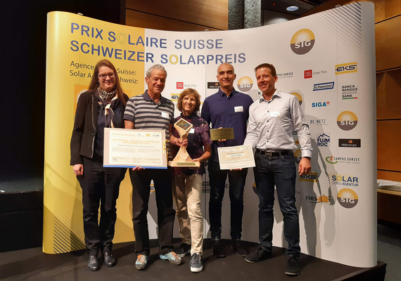 Remise du Prix Solaire Suisse au projet de rénovation énergétique M. et Mme Winkler
