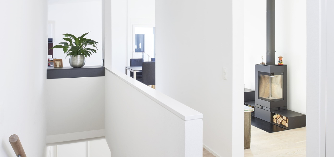 Agrandissement d'une maison, vue intérieure après travaux