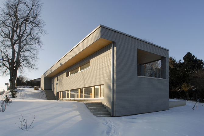 Maison bois contemporaine Fribourg