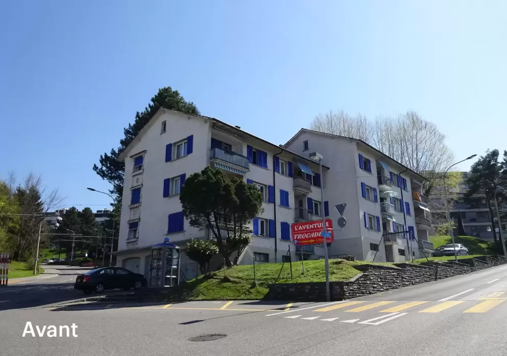 Bâtiment qui a reçu des subventions pour la rénovation énergétique des bâtiments du canton de Fribourg