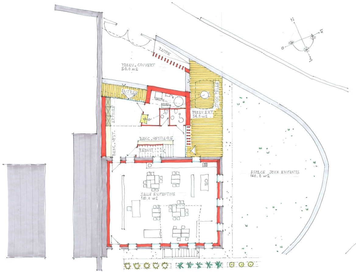 Extension de l'école primaire - rez