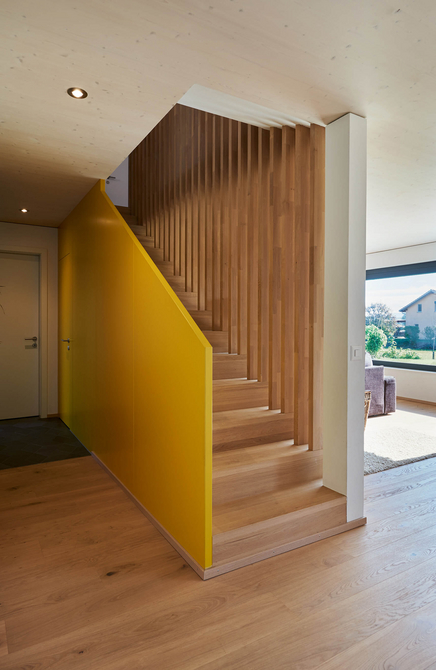 Construction d'une maison écologique en bois à Forel, Fribourg