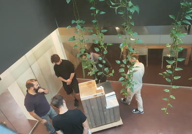 Des étudiants de la HEIA-FR en visite au GreenOffices