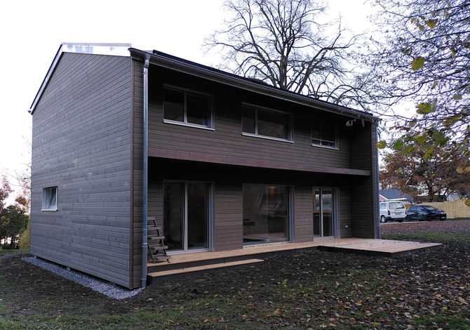 Construction d'une maison passive en bois en Valais
