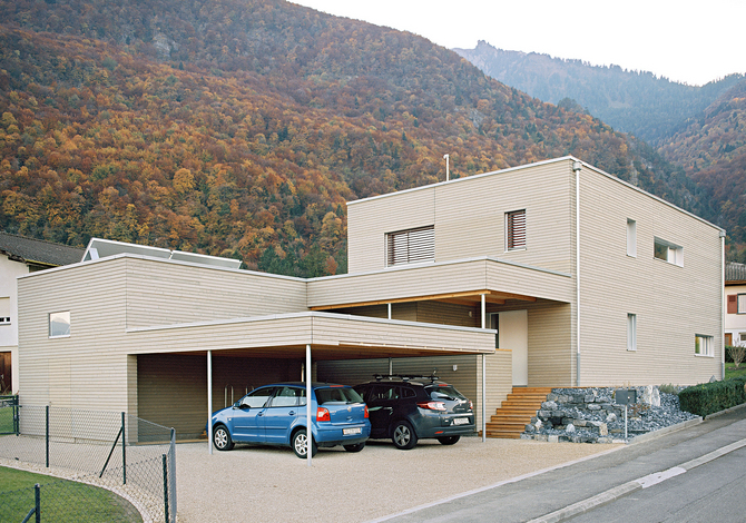 Maison familiale écologique à ossature bois en Valais