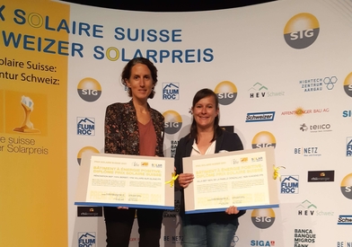 Deux bâtiments autonomes en énergie de Lutz Architectes distingués par un Prix Solaire Suisse