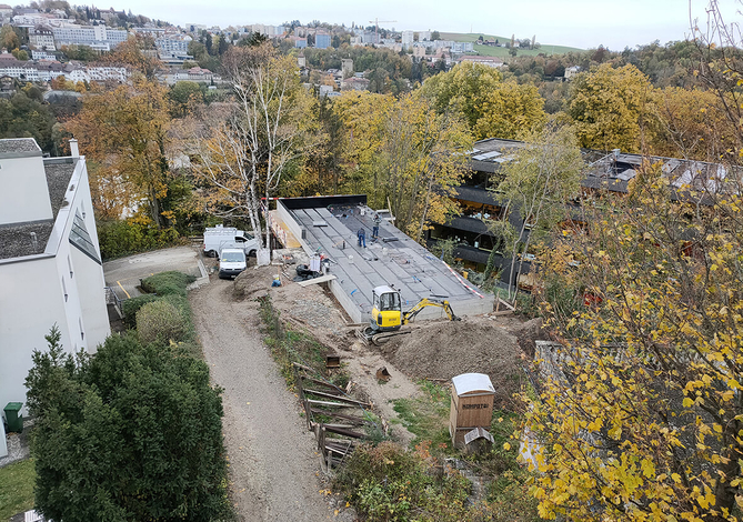 Densification de la parcelle avec construction d'un petit immeuble bois