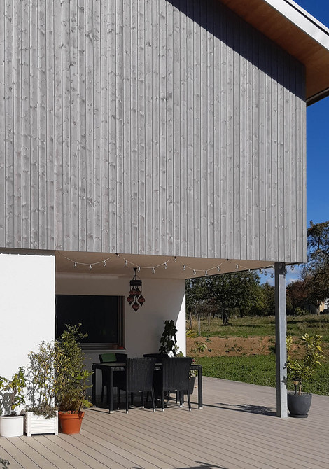 Maison économe et autarcique en eau