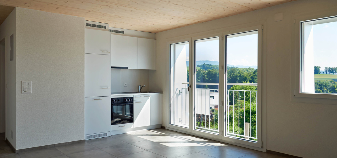 Etat avant travaux d'assainissement thermique et surélévation bois d'un immeuble locatif