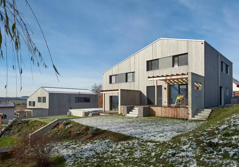 Deux maison mitoyennes à faible consommation d'énergie