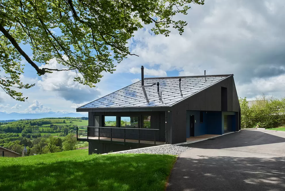 Maison préfabriquée bois à St-Georges(VD)