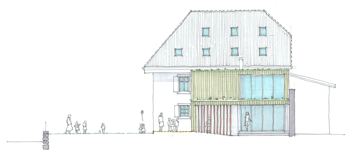 Extension de l'école primaire - façade nord
