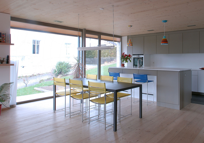 Villa contemporaine faible consommation d'énergie