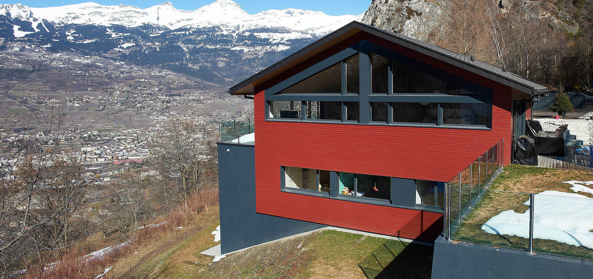 Construction d'un maison familiale passive en Valais