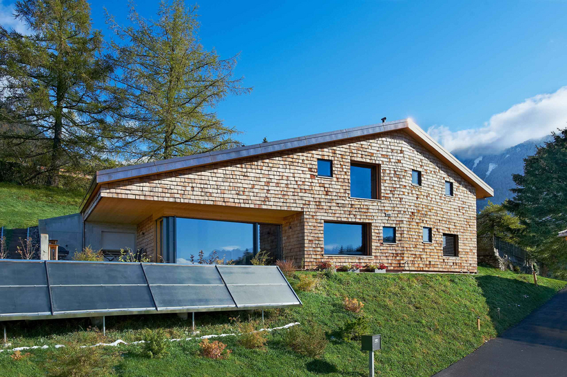 Chalet contemporain Minergie-P à Corbeyrier: exemple de maison à très faible consommation d'énergie Chalet contemporain Minergie-P à Corbeyrier: exemple de maison à très faible consommation d'énergie