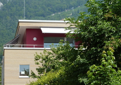 Construction d'un immeuble écologique en bois Minergie-P