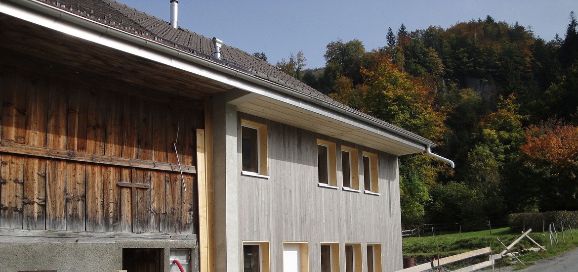 Transformation Minergie-P d'une ferme fribourgeoise