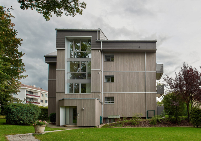 Rénovation énergétique d'un immeuble locatif des années 80, Fribourg: état après travaux