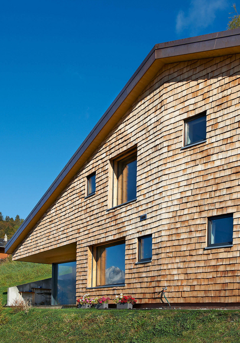 Construction d'un chalet contemporain en bois Minergie-P