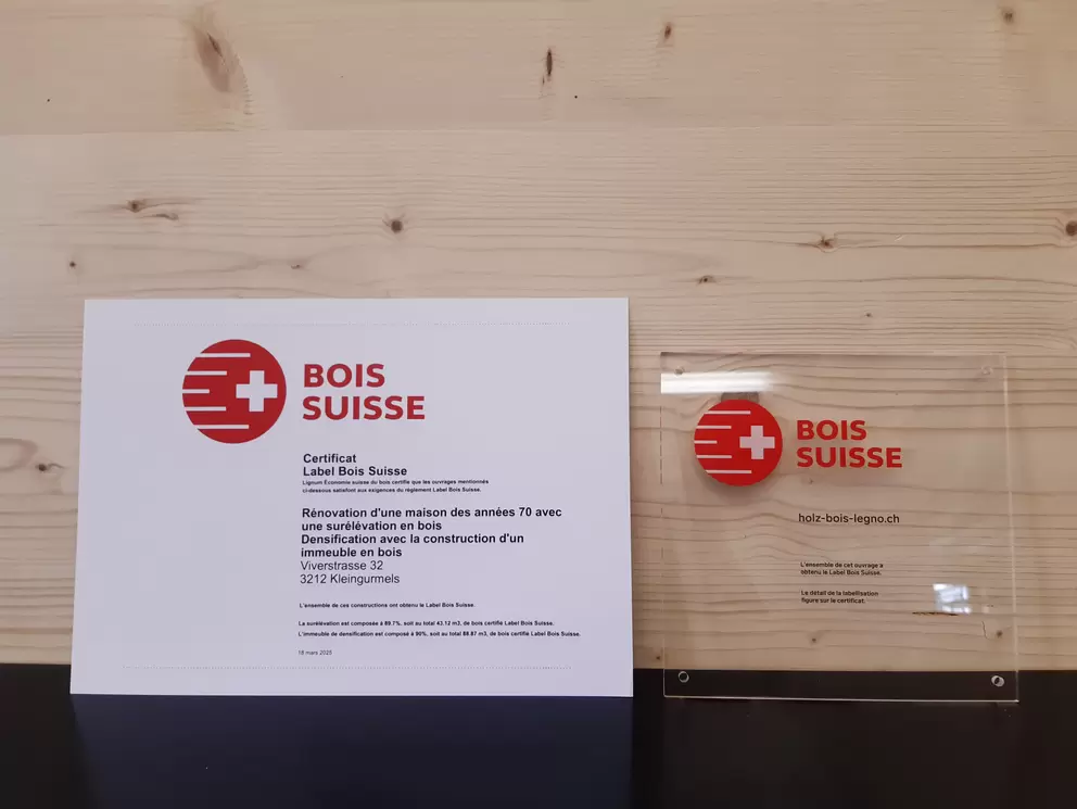 Rénovation et construction d'un immeuble bois certifiée Bois Suisse