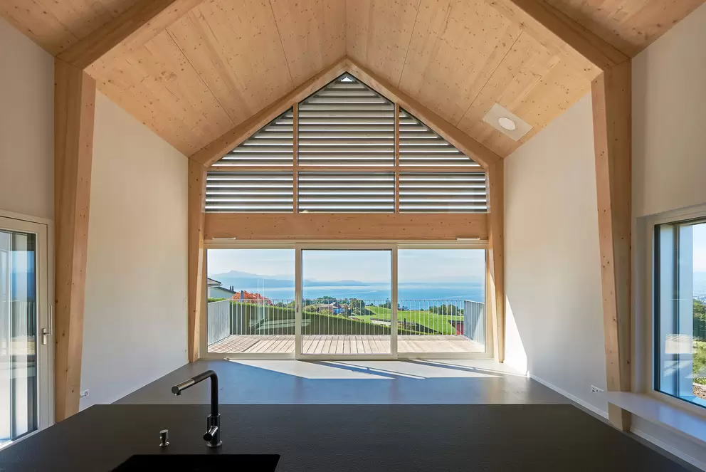 Maison préfabriquée bois dans le Lavaux (VD)