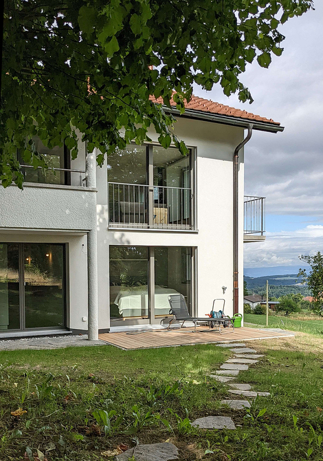Rénovation Minergie d'une maison des années 60 à Fribourg: état après travaux