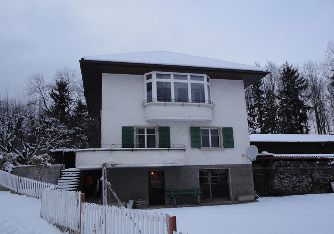 Rénovation énergétique Minergie d'une maison des années 50 en Gruyère à Fribourg: état avant rénovation