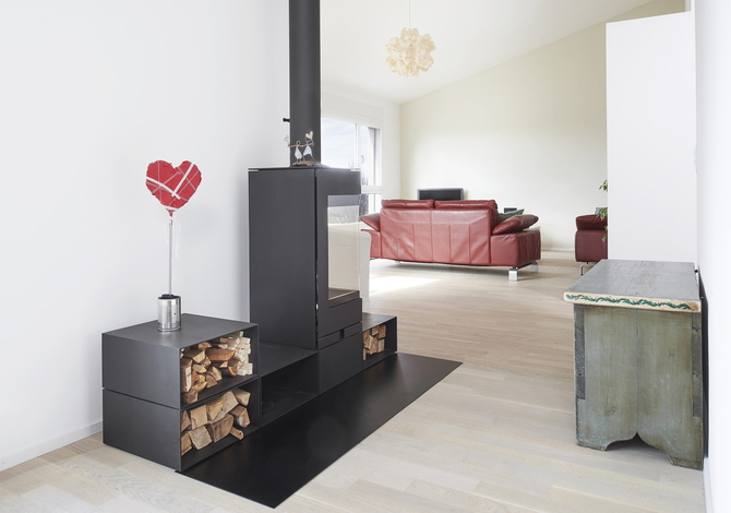 Agrandissement d'une maison, vue intérieure après travaux