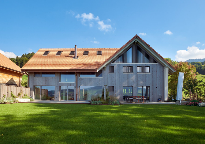 Réconstruction d'une ferme dans un hameau protégé