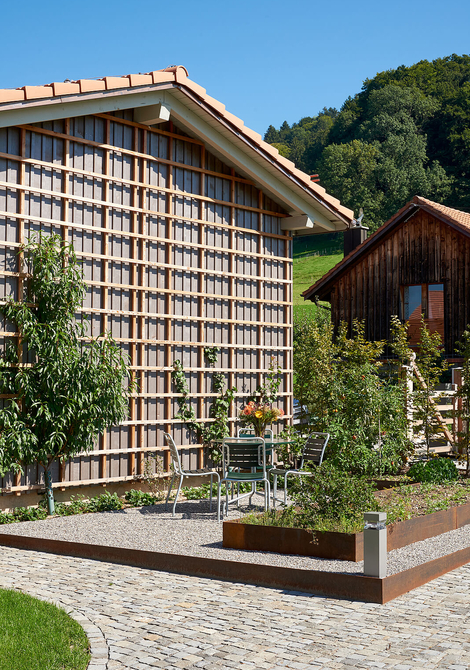 Réconstruction d'une ferme dans un hameau protégé