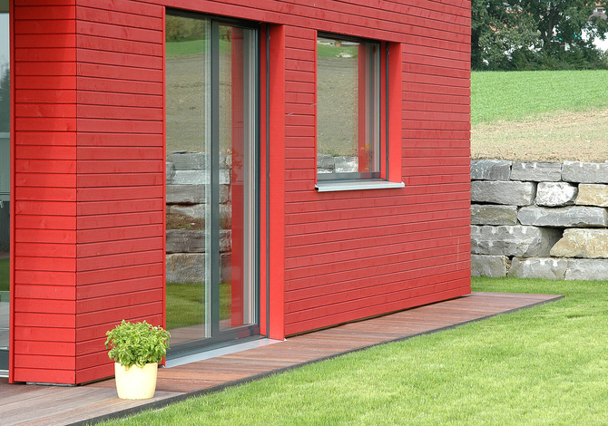 Villa ossature bois contemporaine Minergie