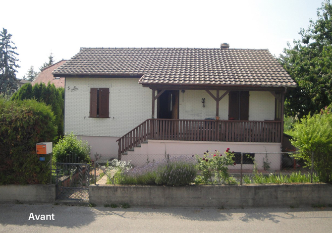 Démolition de la maison existante et reconstruction d'une petite maison en bois