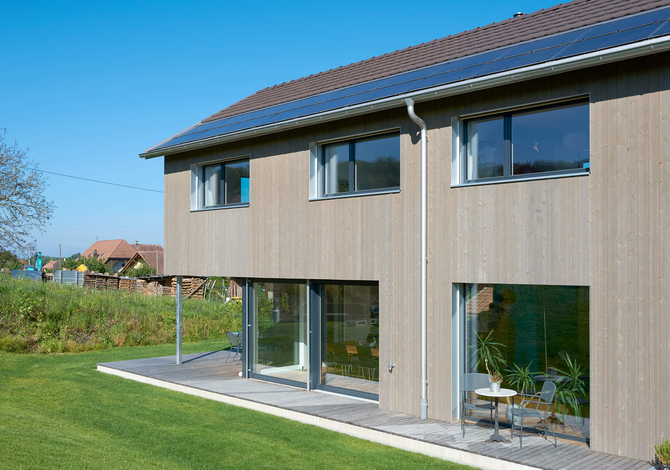 Maison à ossature bois à Fribourg