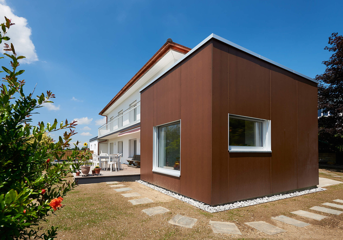 Rénovation énergétique et agrandissement d'une maison, Suisse