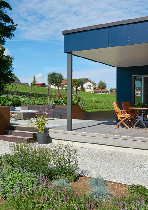 Construction d'une maison familiale passive en bois suisse