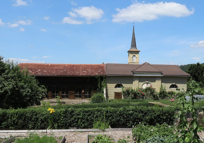 Transformation de l'ancienne orangerie du château de Wallenried en habitation: état avant travaux