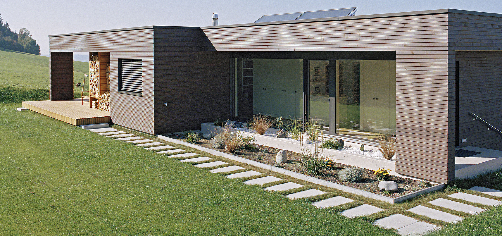 Maison à ossature bois écologique Minergie