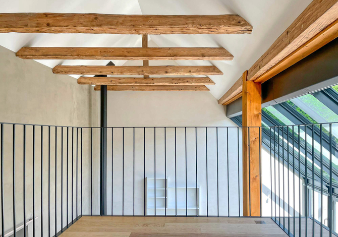 Transformation de l'ancienne orangerie du château de Wallenried en habitation sous forme de tiny house