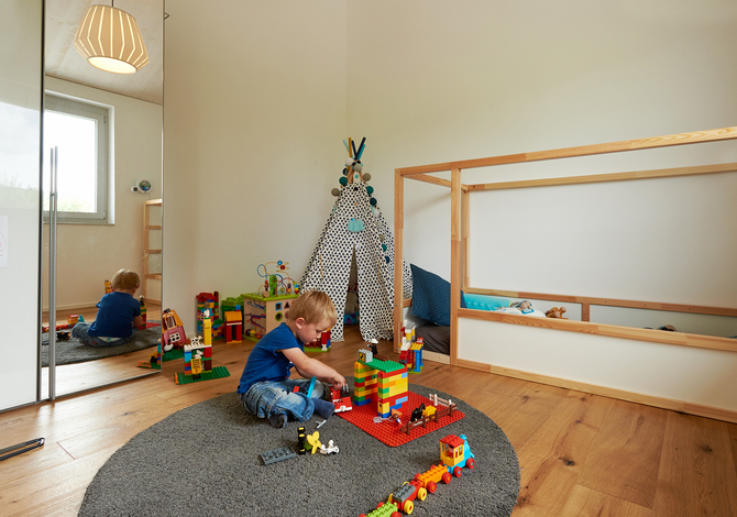 Construction d'une maison familiale passive en bois suisse