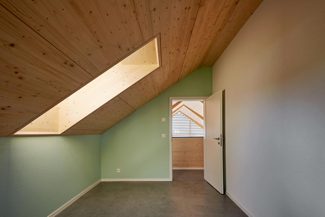 Chambres dans une maison bois contemporaine dans le Lavaux