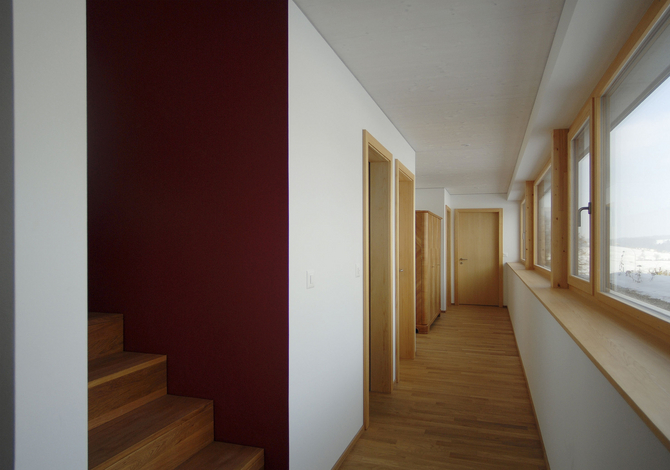 Maison bois à ossature bois contemporaine Minergie à Fribourg