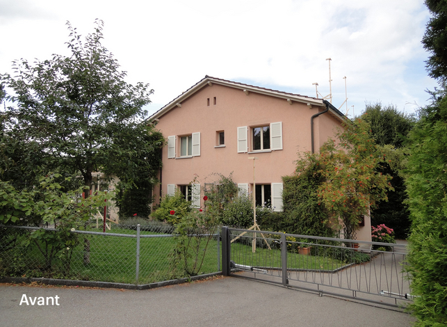 Rénovation et surélévation d'une maison des années 60 en structure bois Fribourg: état avant travaux