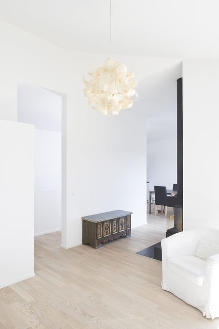 Agrandissement d'une maison, vue intérieure après travaux