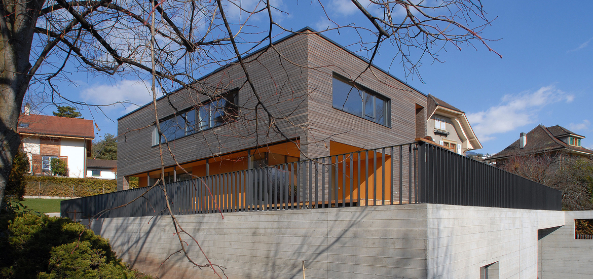 Villa contemporaine faible consommation d'énergie
