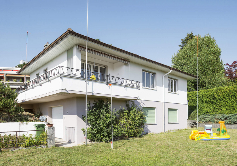 Agrandissement et transformation d'une maison des années 60 à Fribourg: état avant travaux Agrandissement et transformation d'une maison des années 60 à Fribourg: état avant travaux