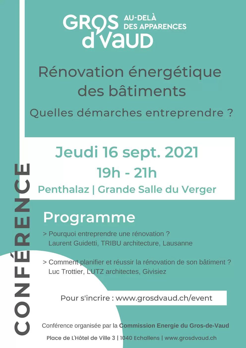 Conférence sur la rénovation énergétique des bâtiments