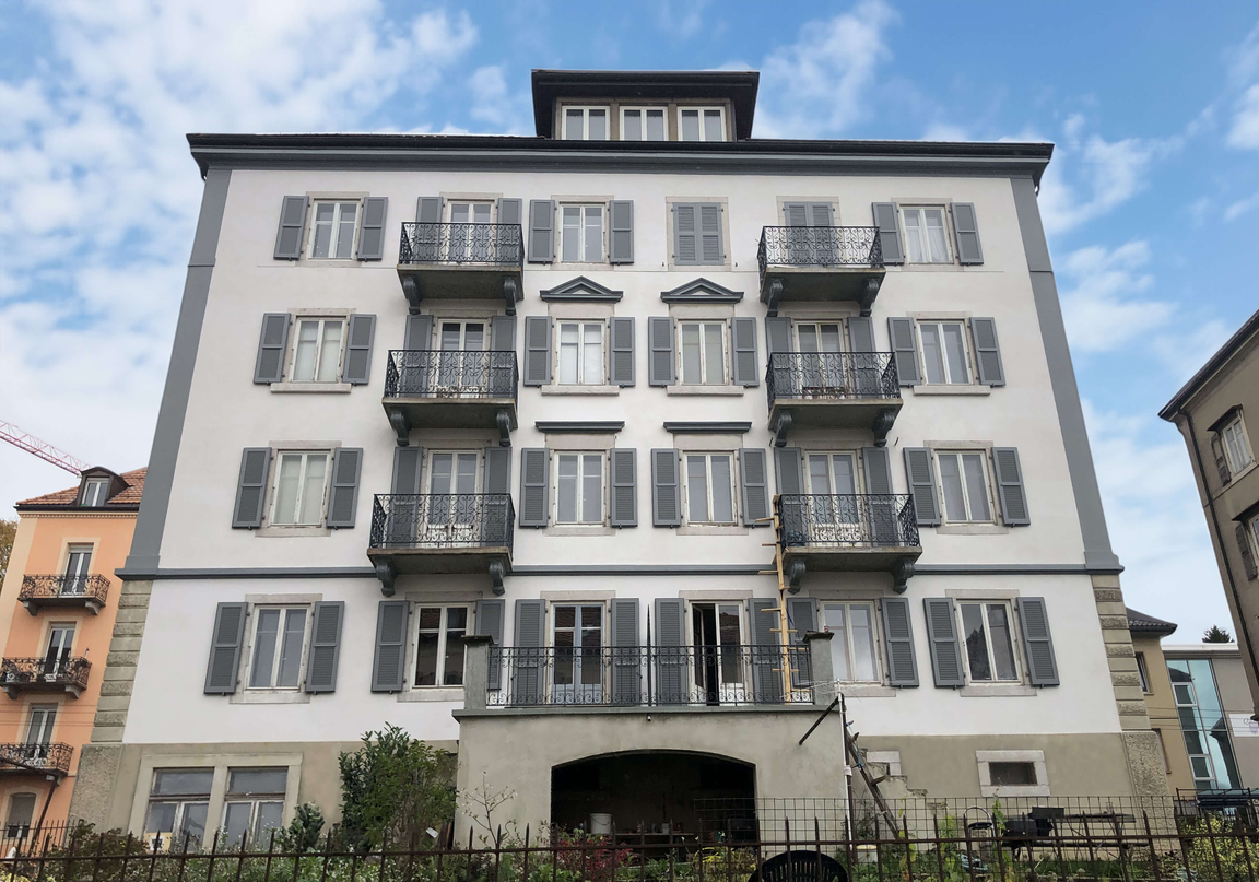 Rénovation énergétique et technique d'un immeuble ancien à La-Chaux-de-Fonds (Neuchâtel)