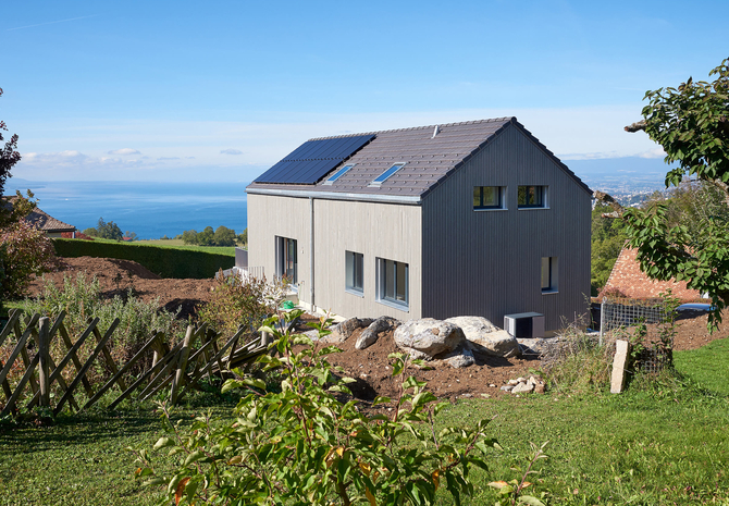 Maison bois contemporaine dans le Lavaux