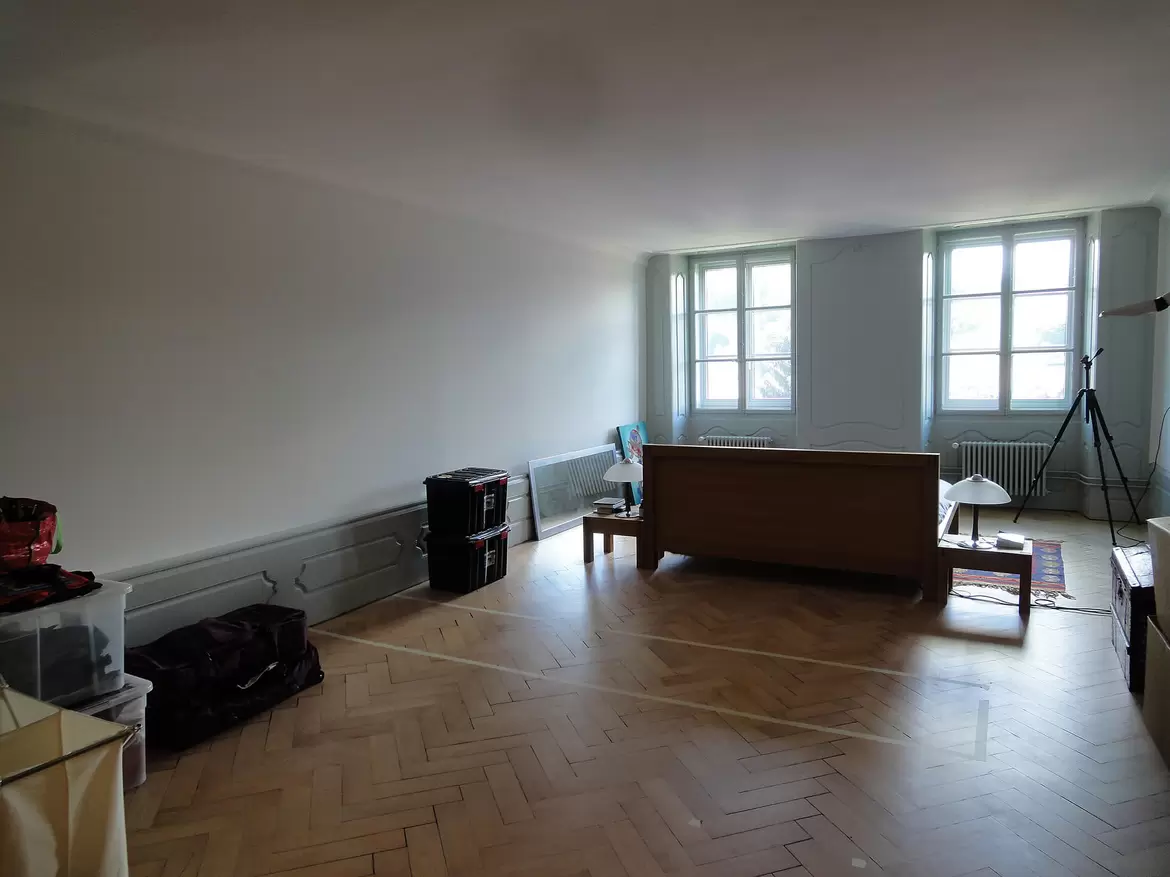 Etat de la chambre avant les travaux d'aménagement de la salle de bains et du dressing