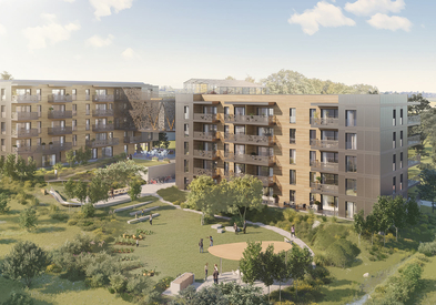 Immeubles de logements collectifs autonomes en énergie développés pour la coopérative d'habitation SCHL à Bussigny
